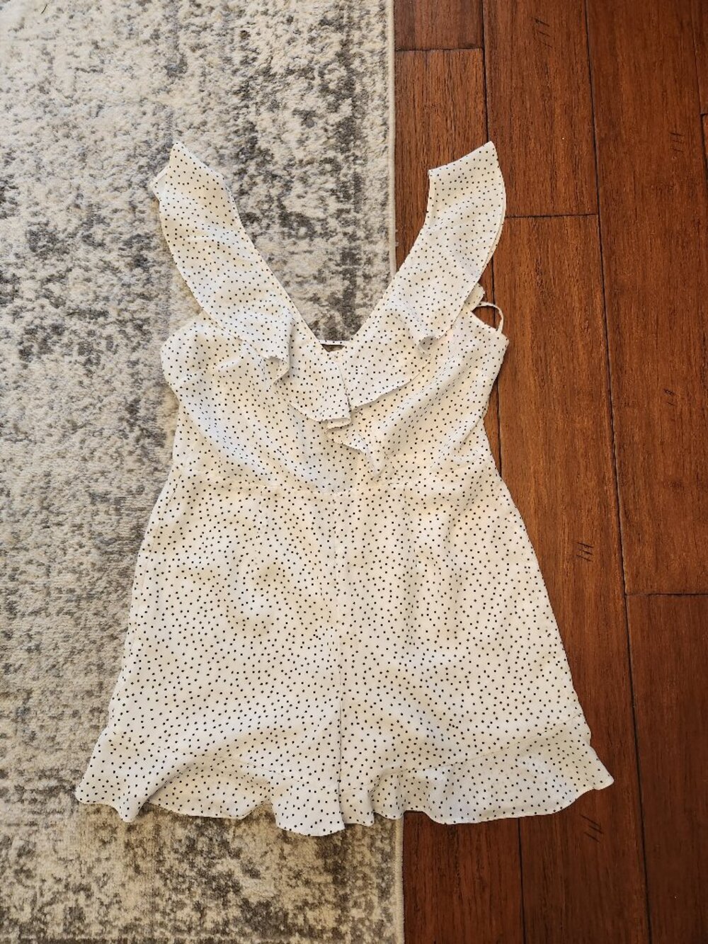NEW ASOS Miss Selfridge Size 6 Polka Dot Mini Frilled Romper
